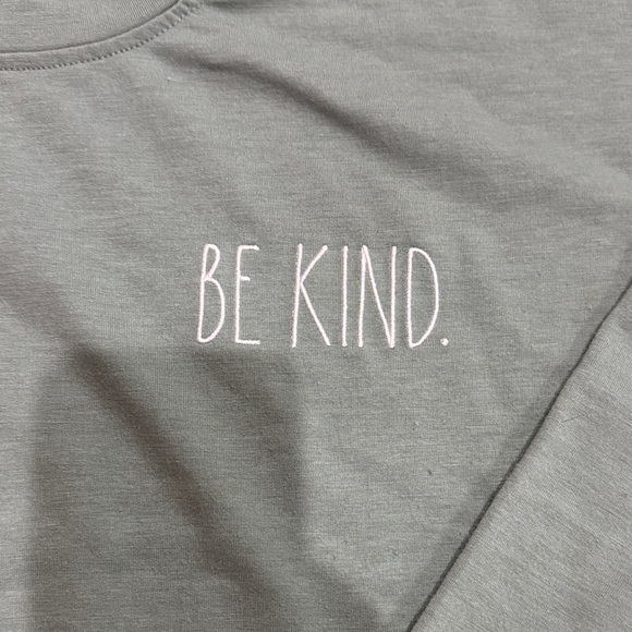 Rae Dunn Be Kind Green Sweater - Picture 2 of 4